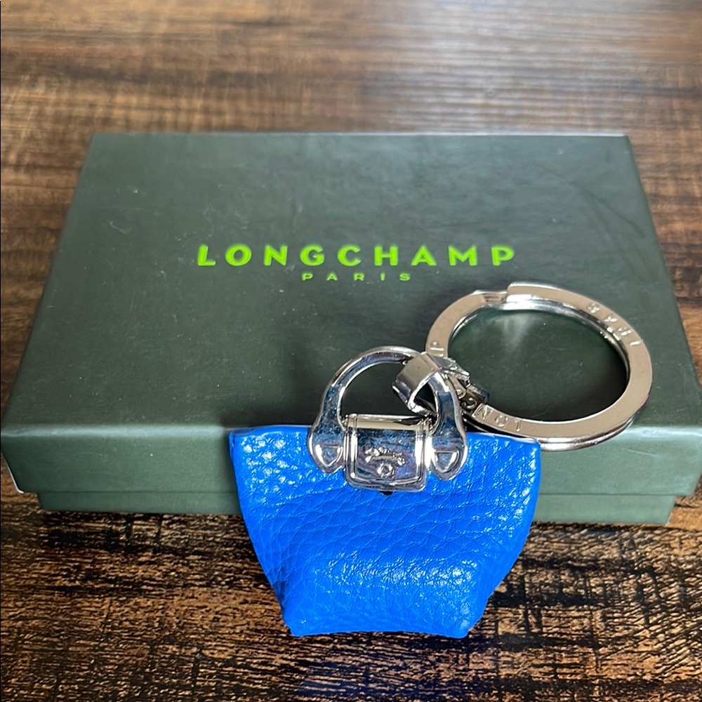 Longchamp Blue Keychain